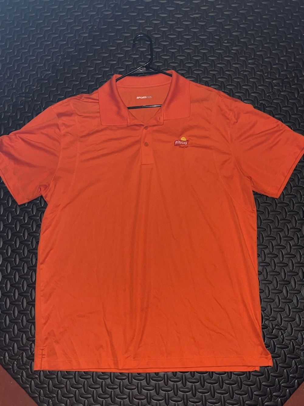 Sport-Tek Men’s Orange Polo with Frito Lay Embroidered Logo